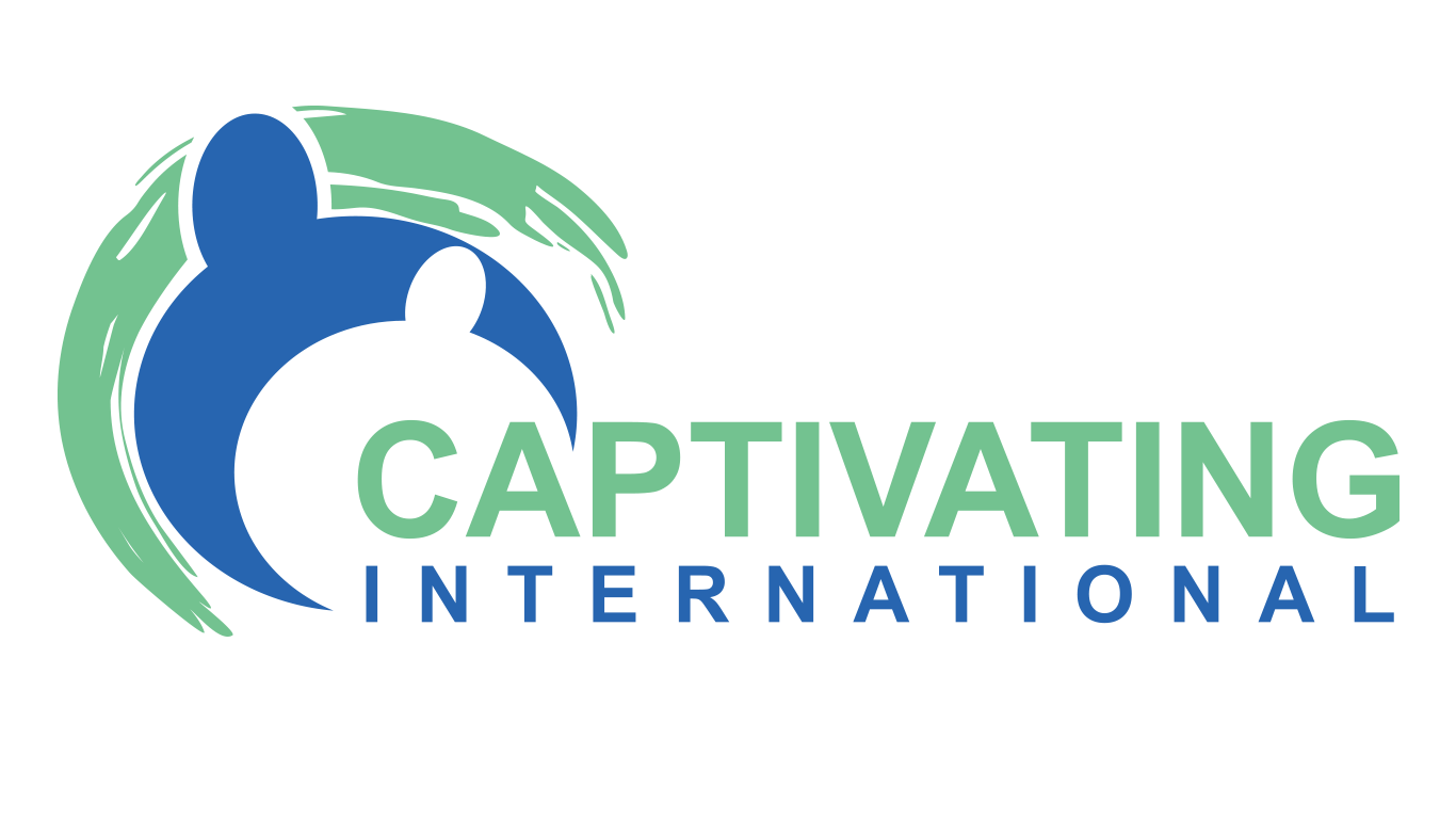 Captivating logo (text R white)