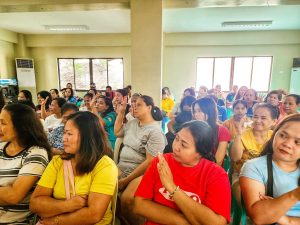 Event participants listening