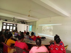 Ongoing training session with a group of Nepali women