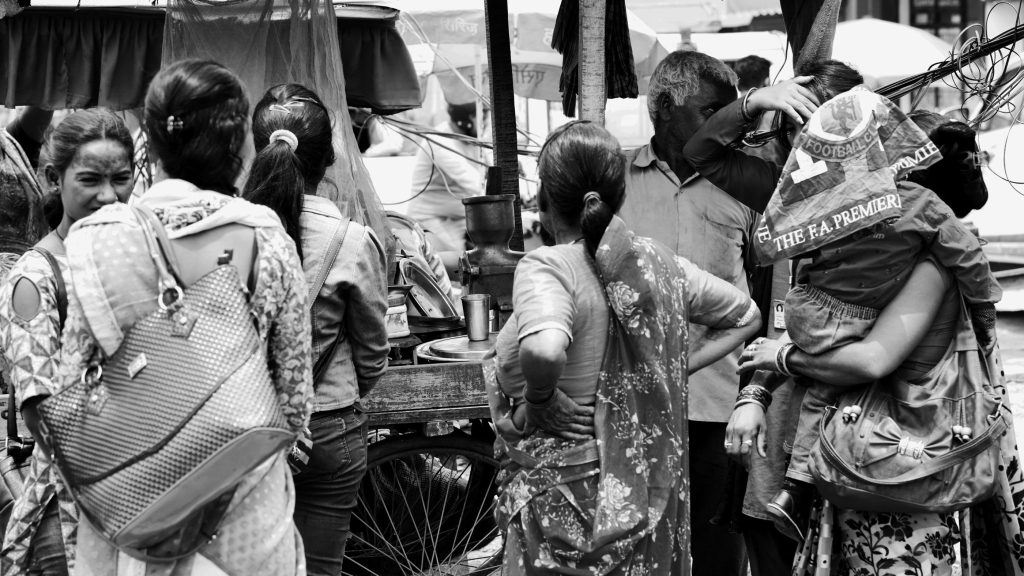 Group of Nepal women and men