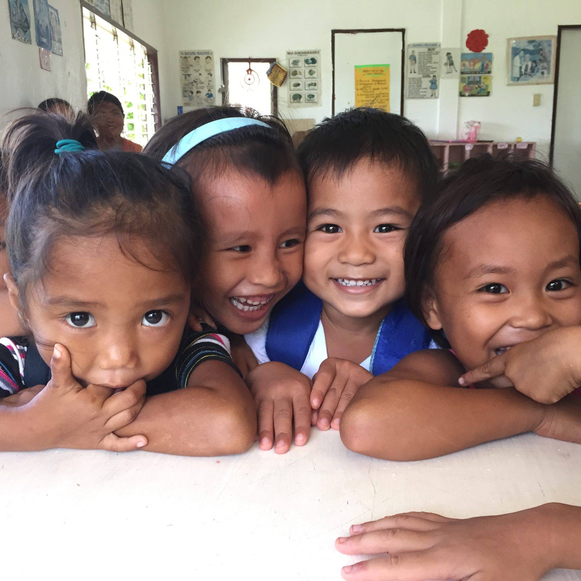 Image of a group of young children