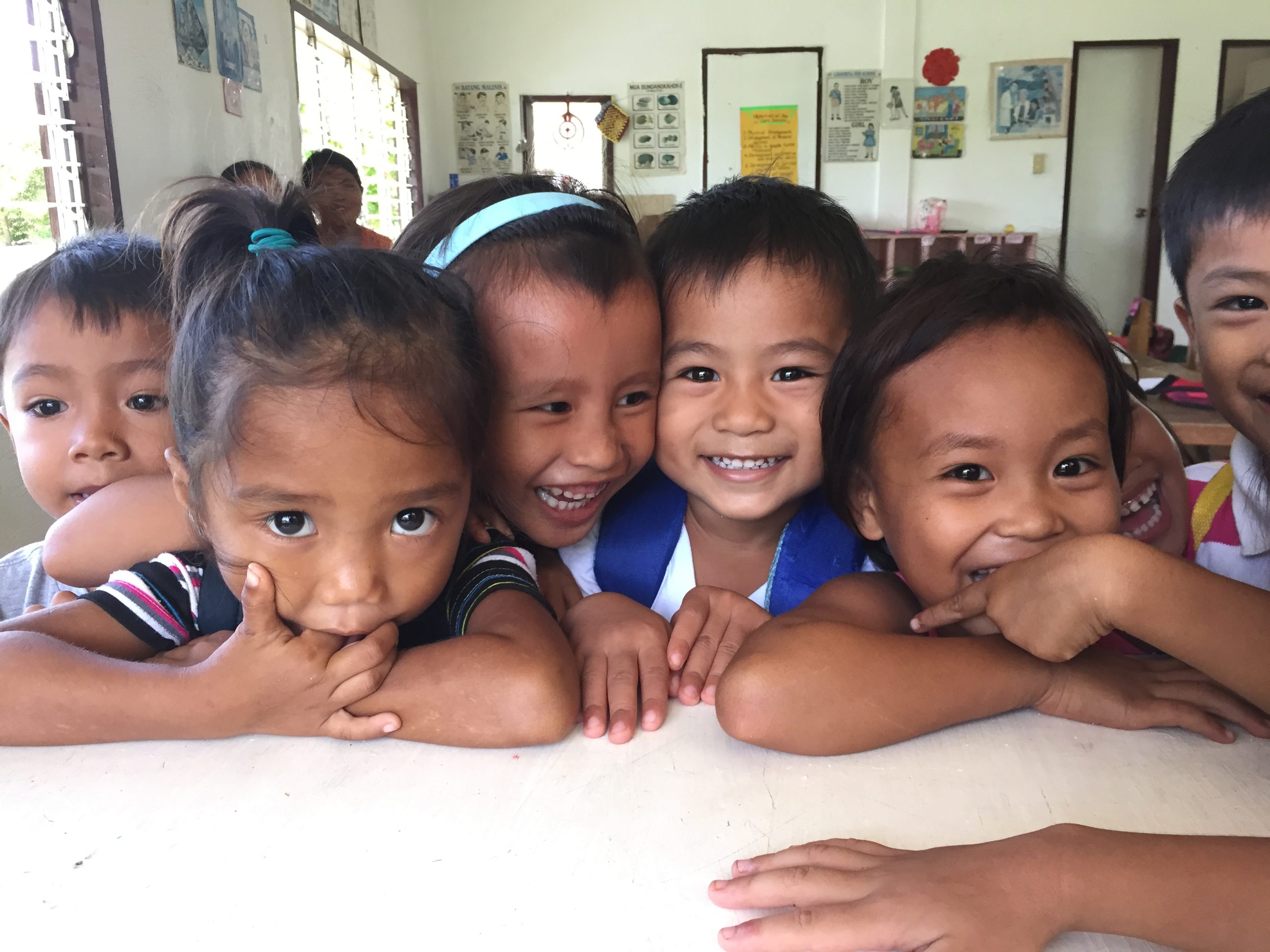 Image of a group of young children