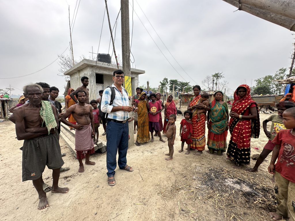 Nepalese after the forest fire