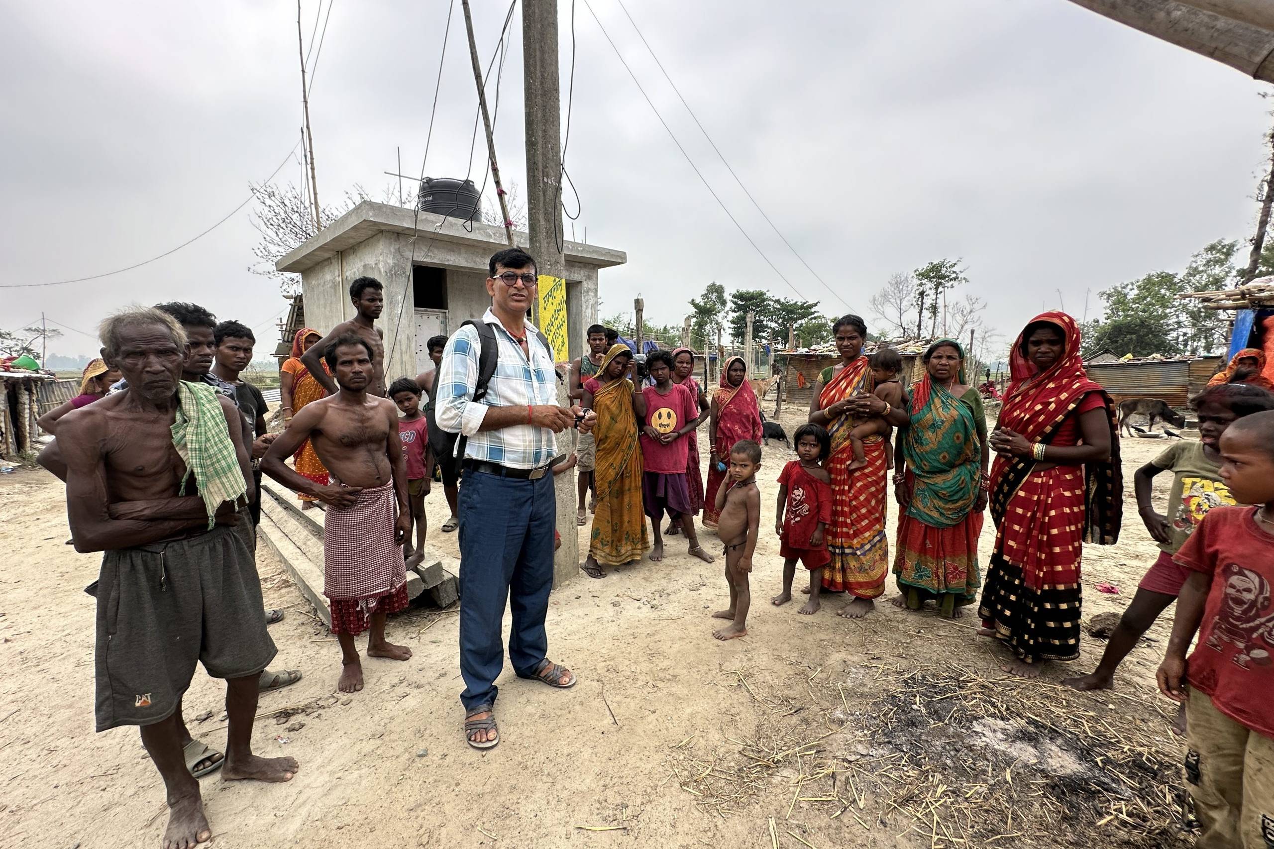 Nepalese after the forest fire