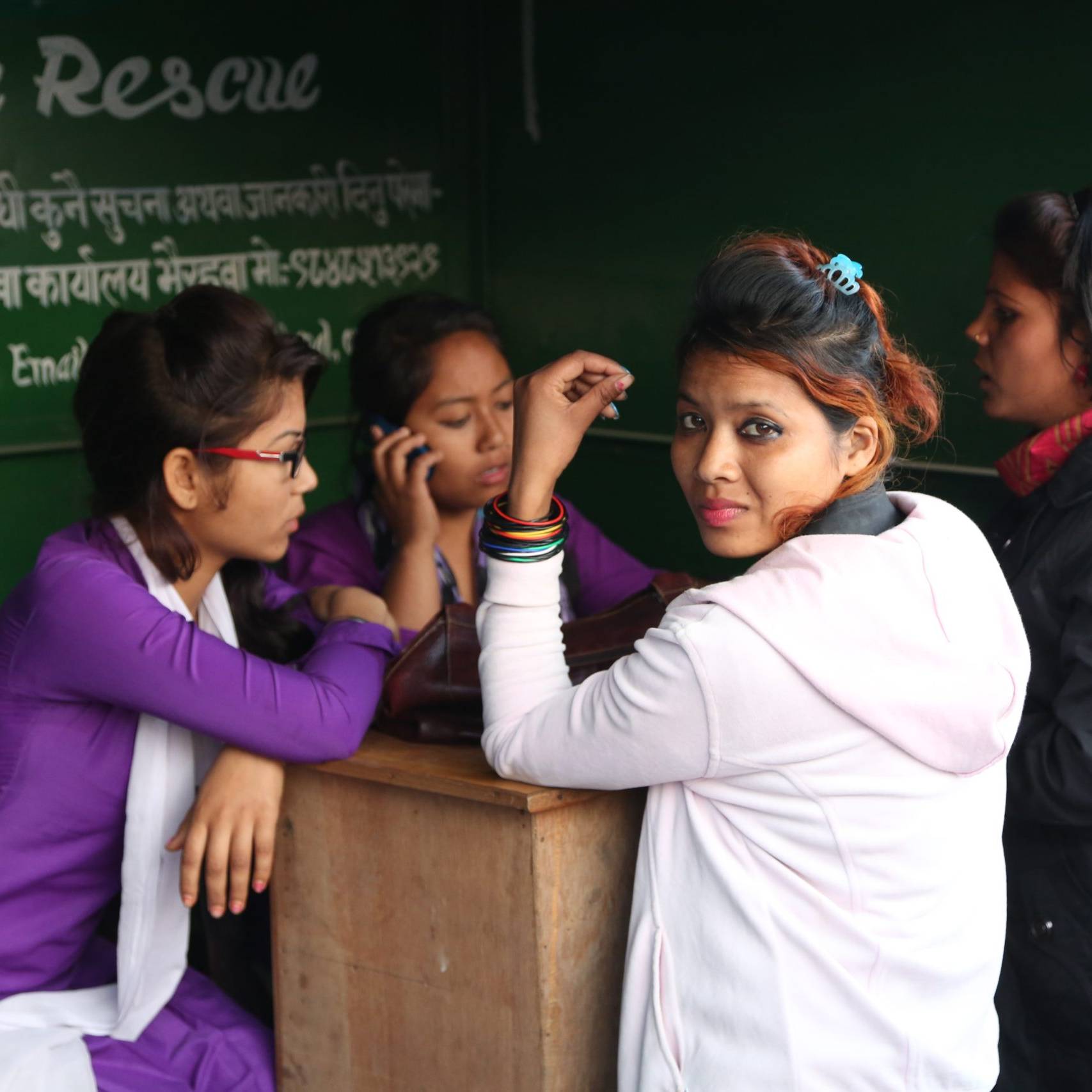 Group of nepali girls