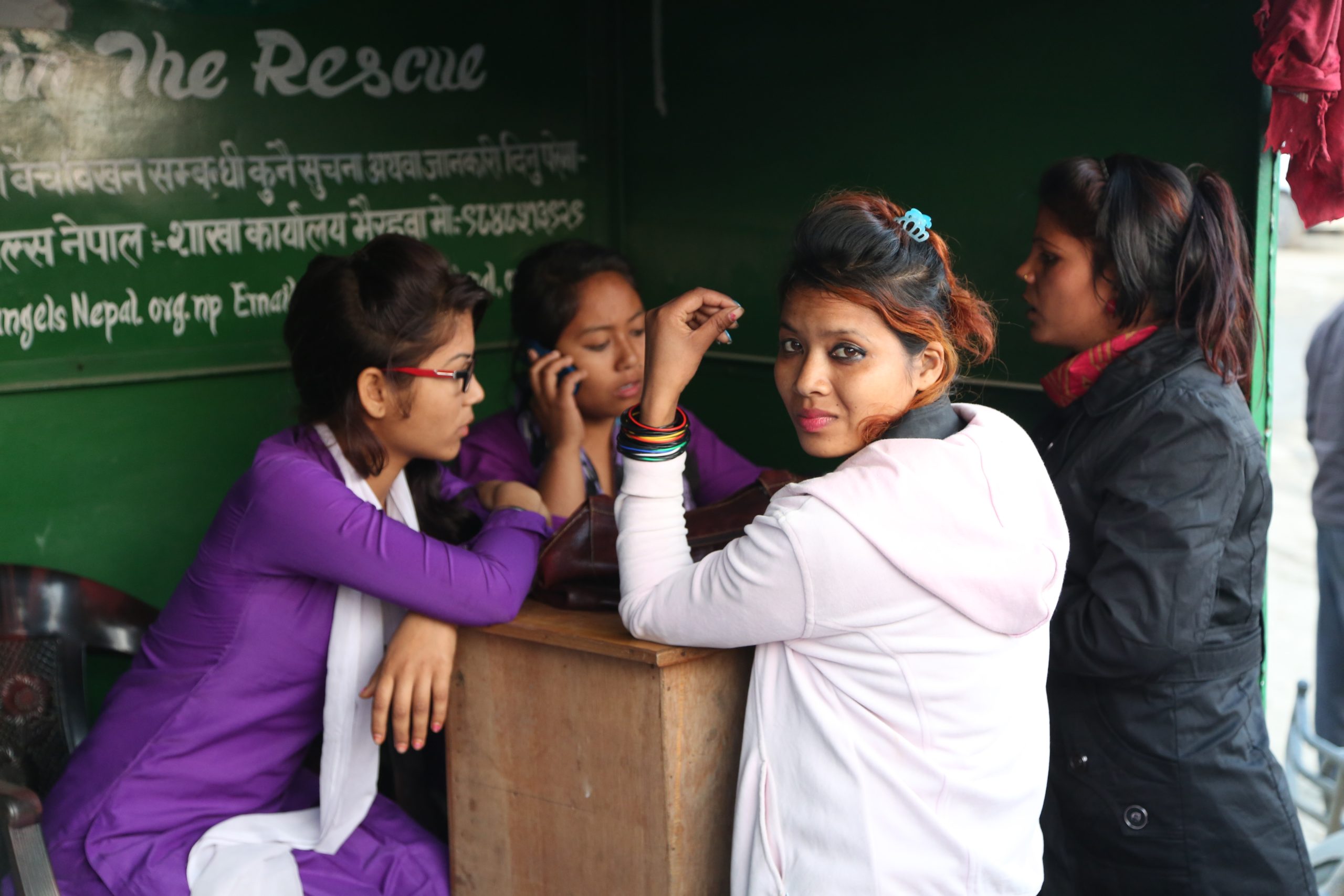 Group of nepali girls