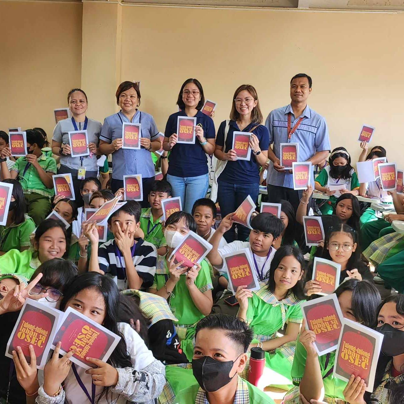 group of children in school