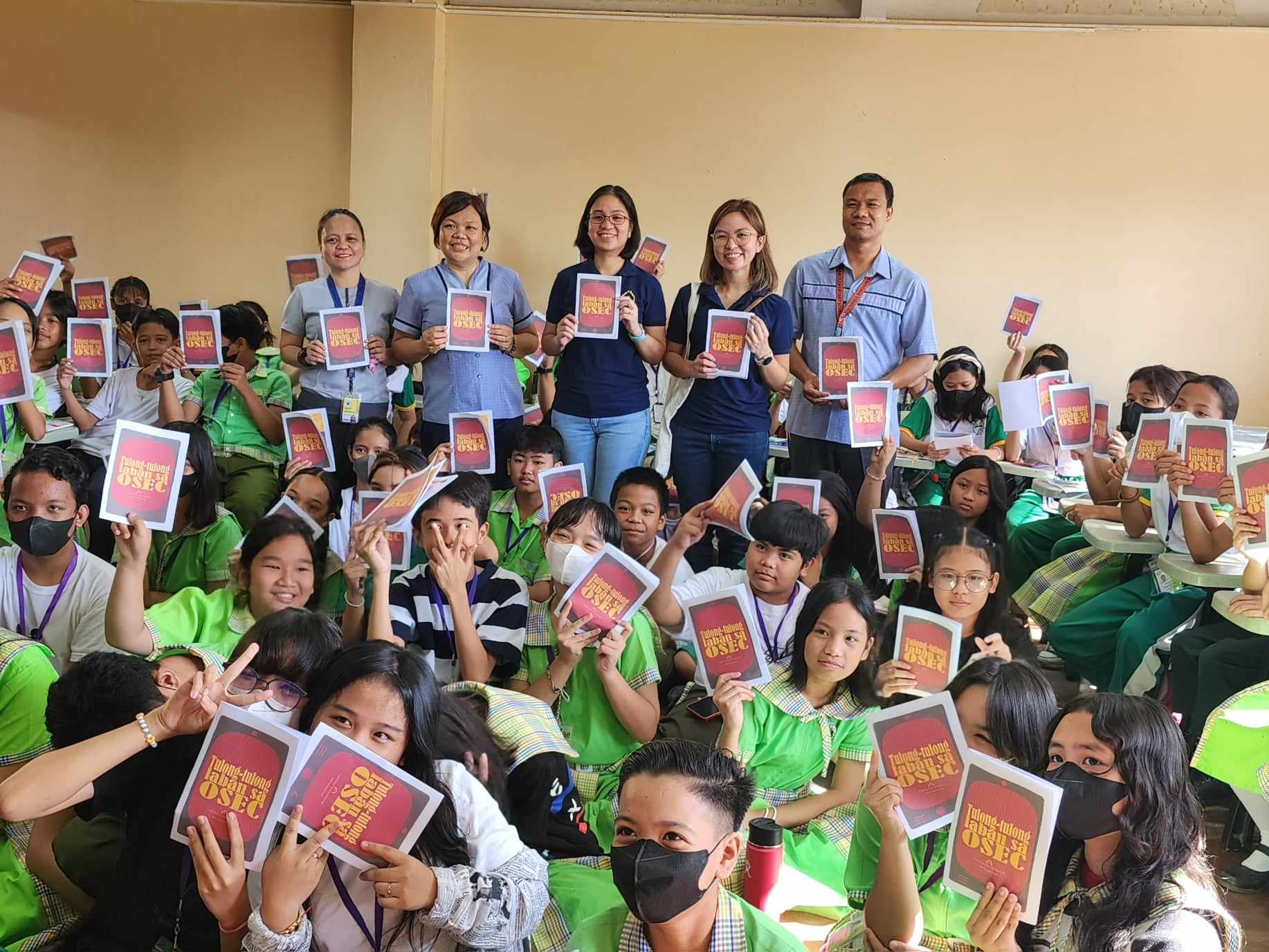 group of children in school