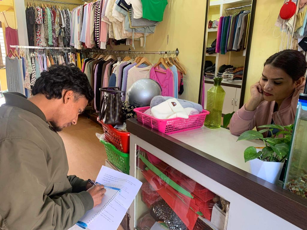 Woman in her shop